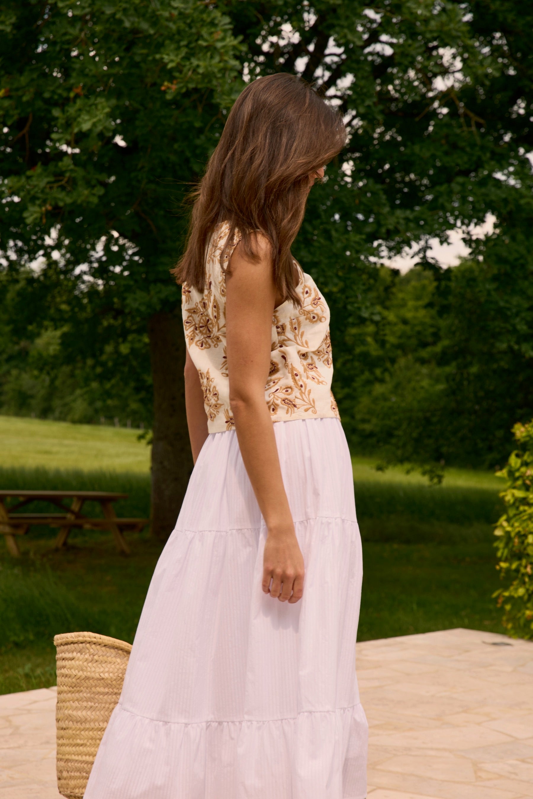 White Ornella skirt