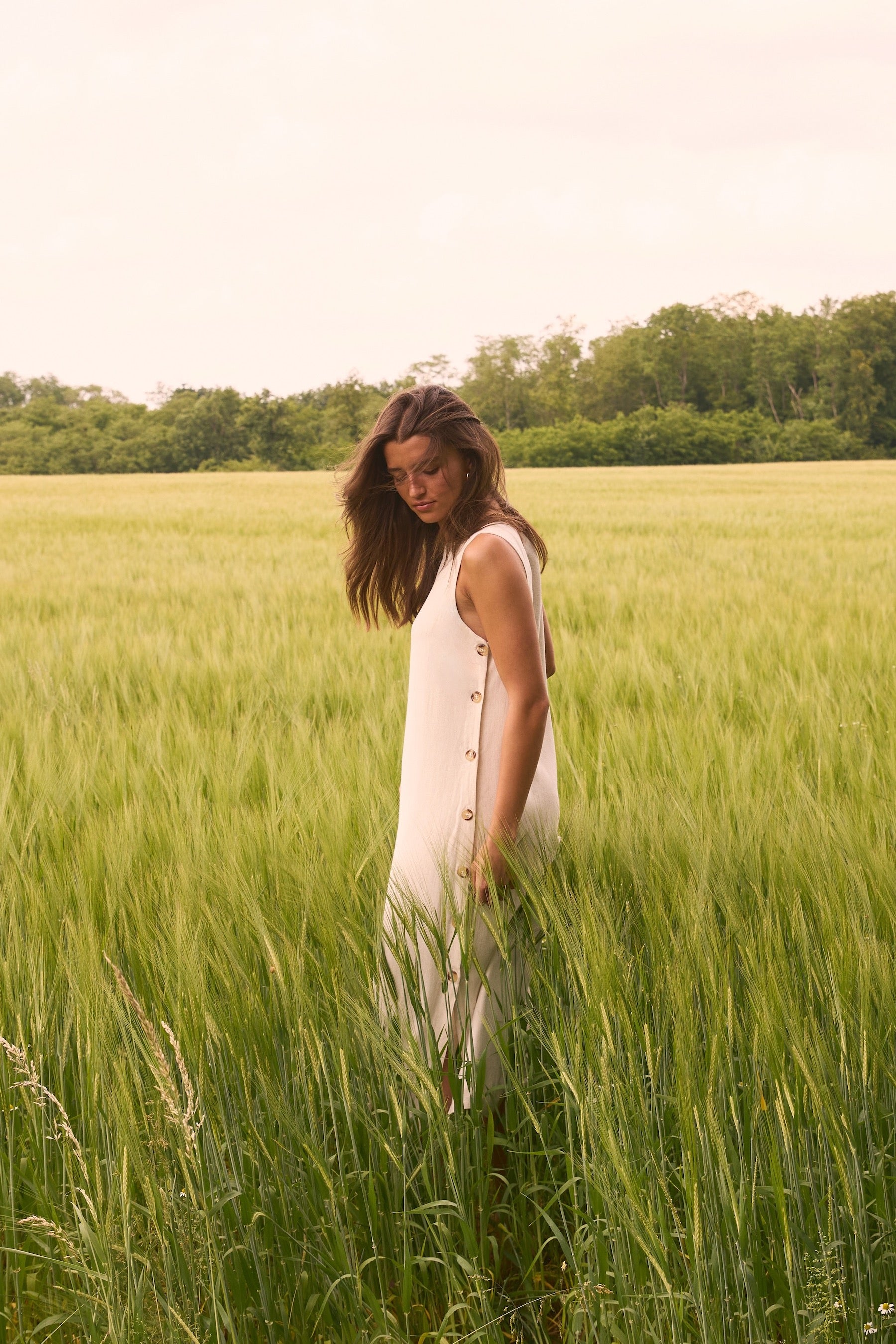 Robe Jolie longue sable
