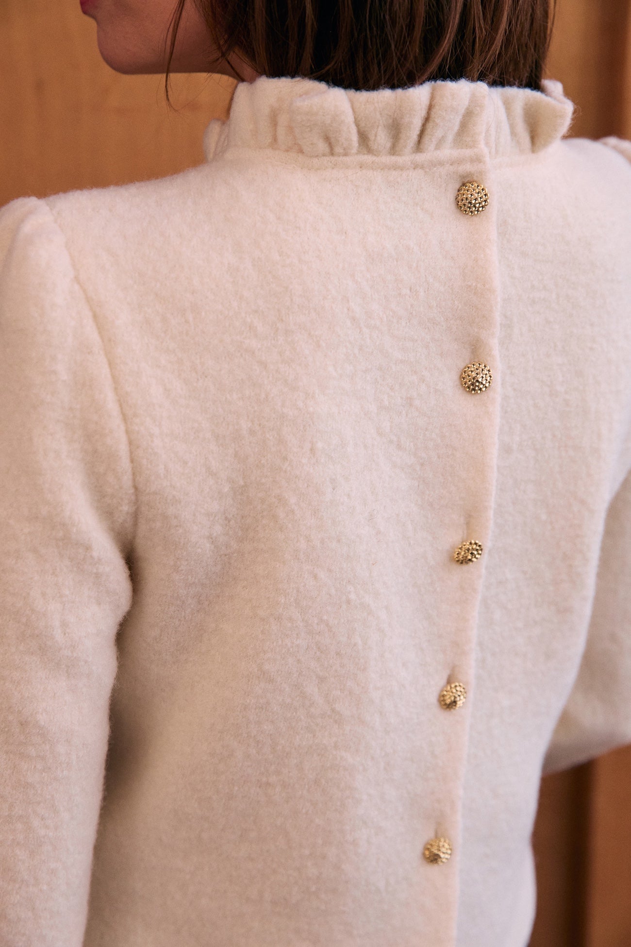 Top Odyssée ecru wool