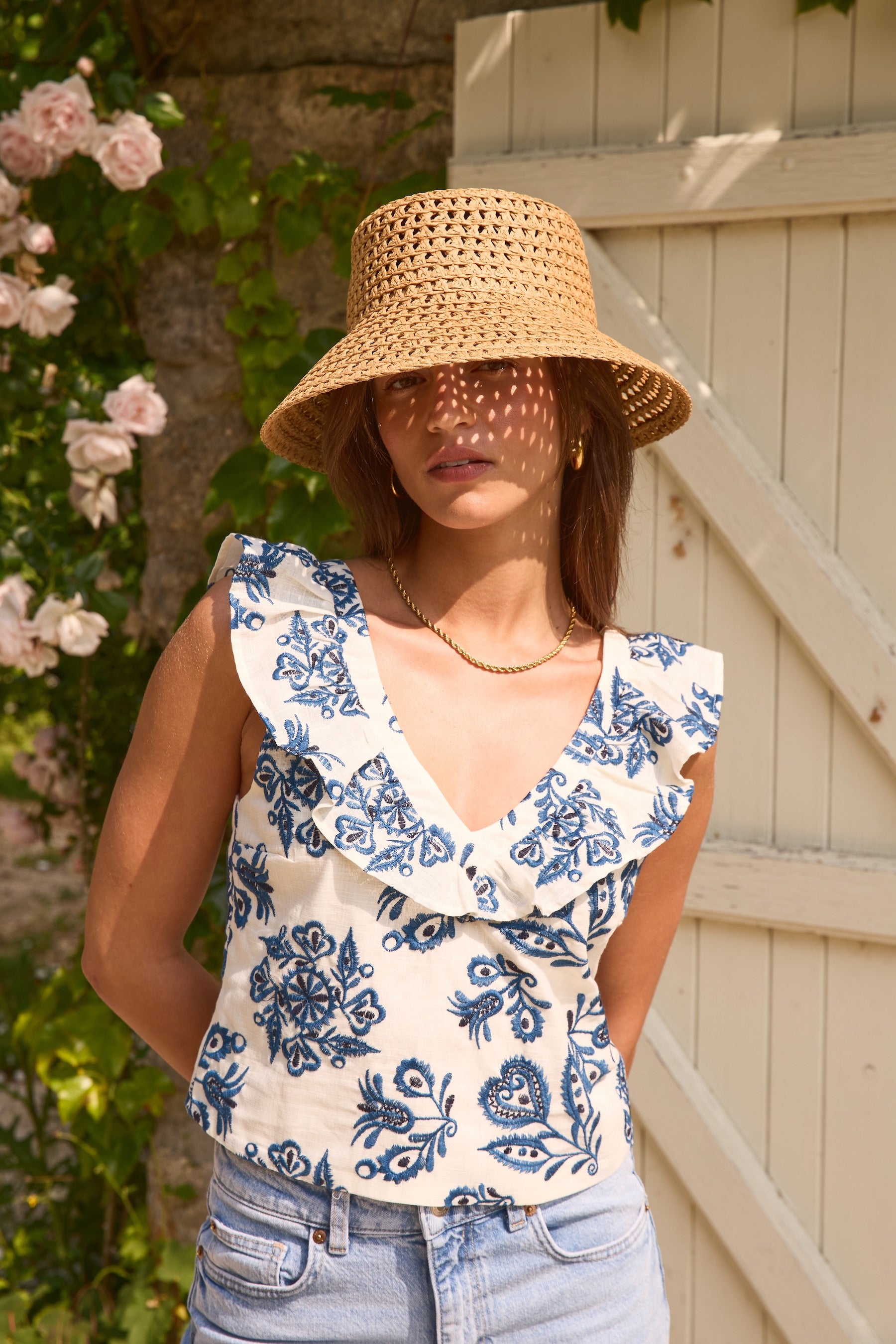Blue Venice Blouse