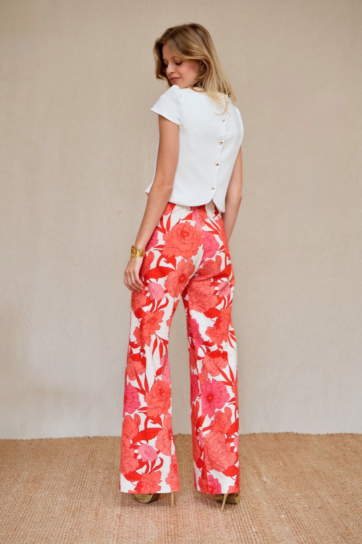 Charlotte hibiscus trousers