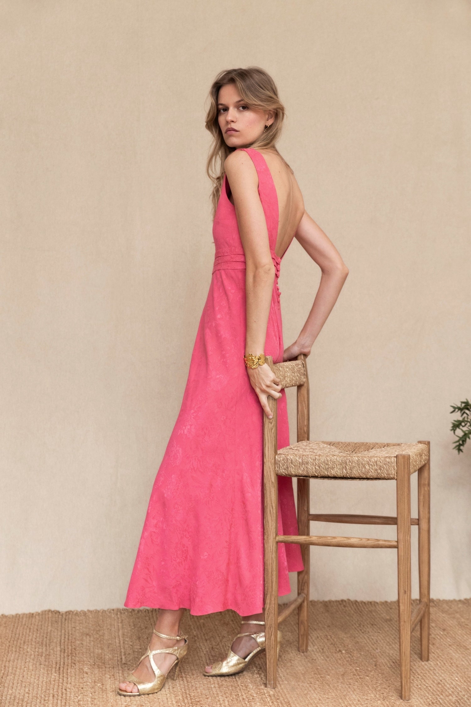 Robe Andromaque rose bloom
