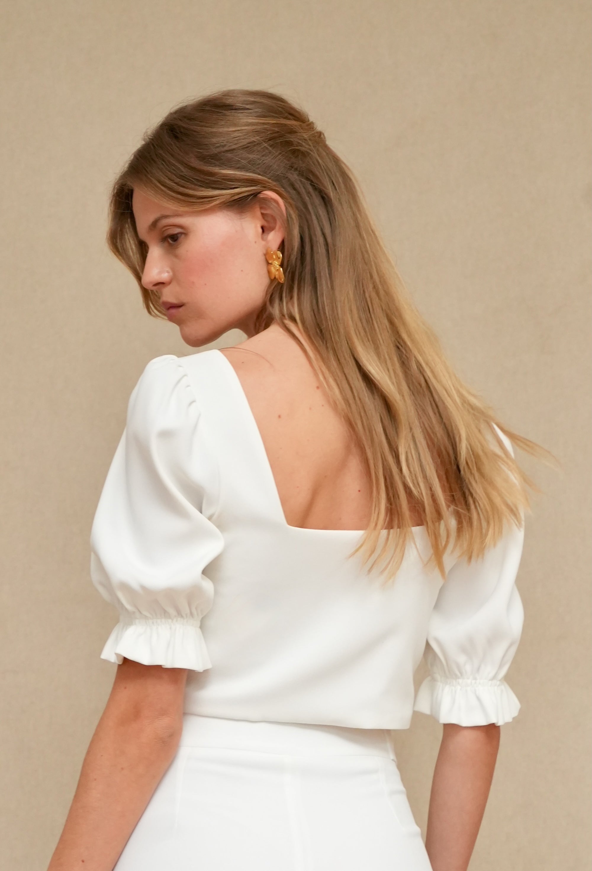 Barbara ecru top