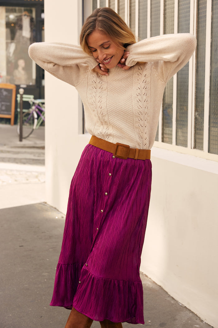 Fuchsia Mélusine skirt