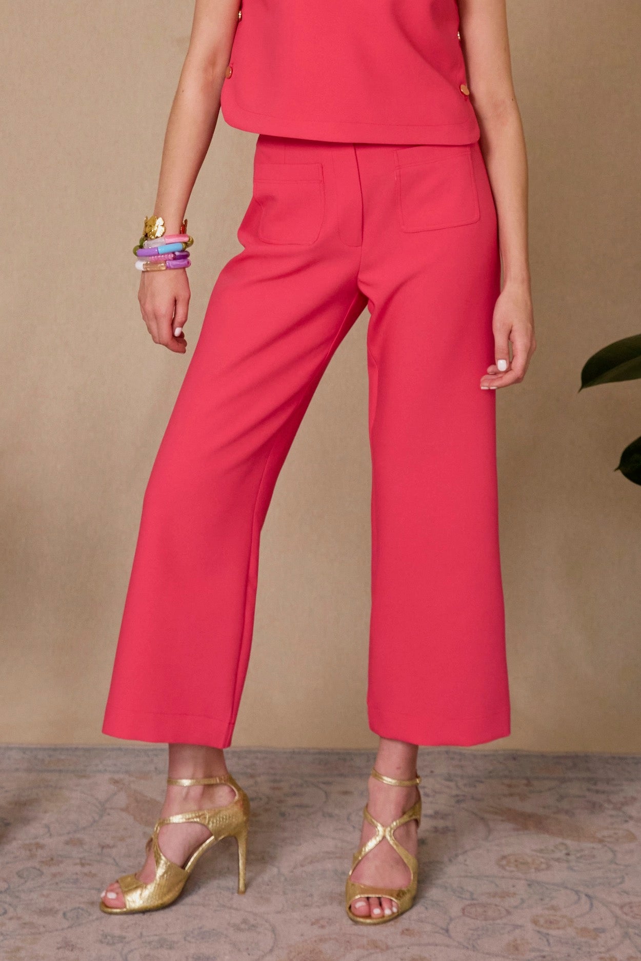 Peony pink Paimpol trousers
