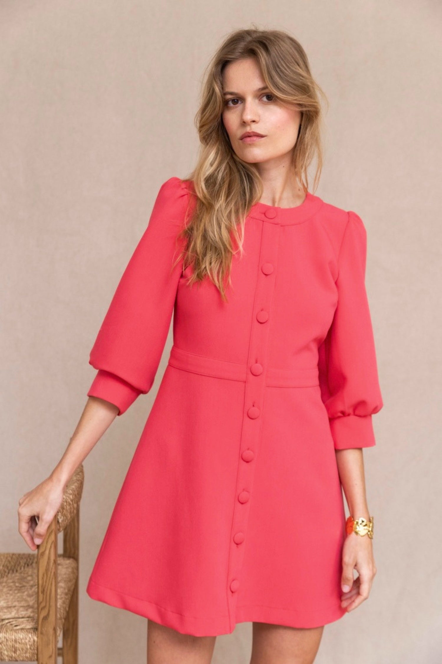 Robe Ernestine pivoine