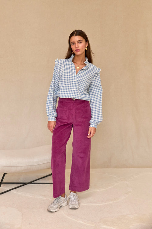 Chemise Maria vichy bleu