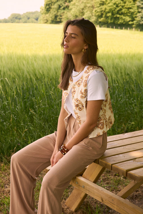 Gilet Valencia camel