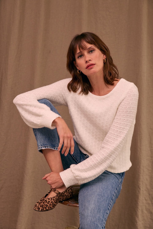 Pull Loulou écru