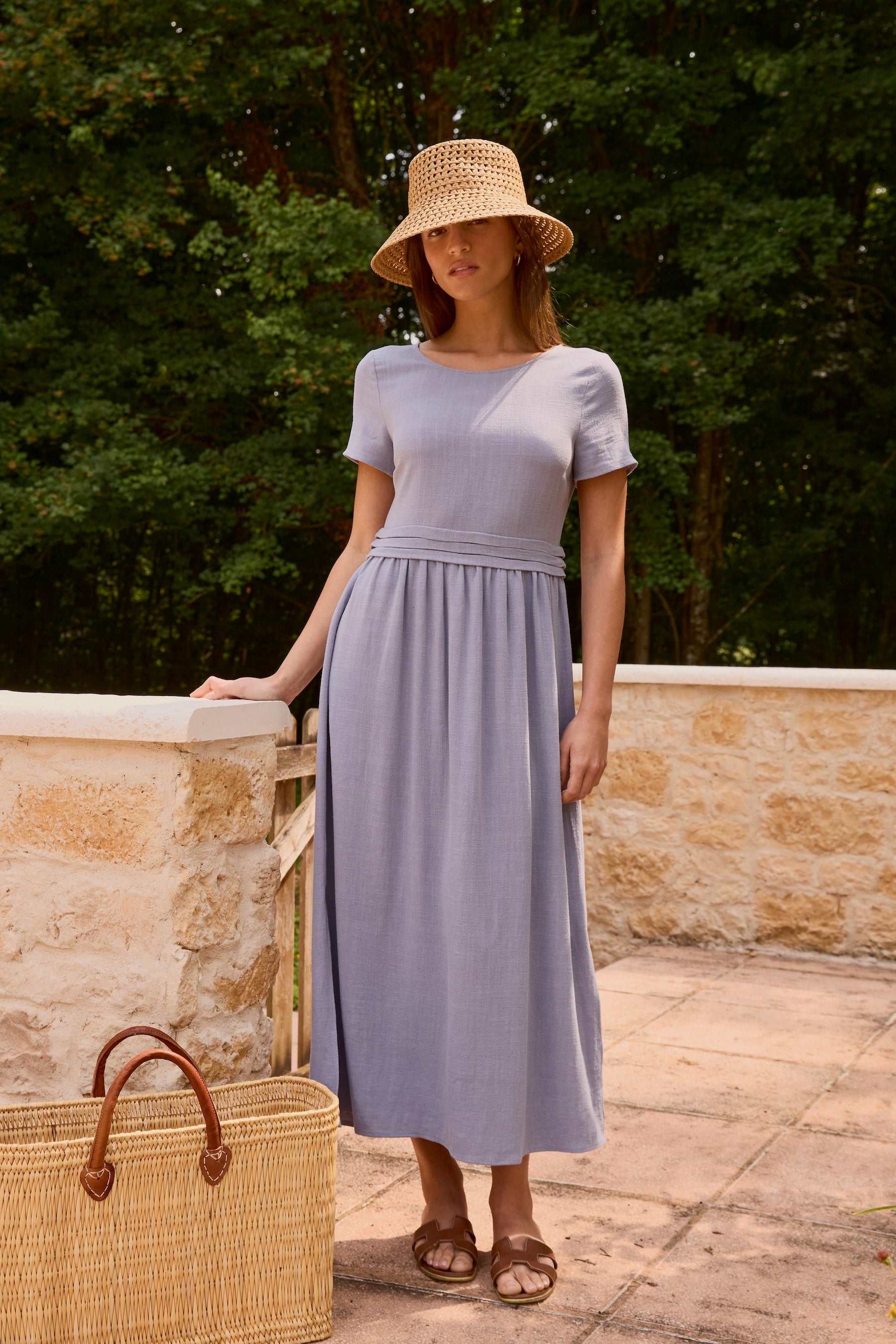 Robe Margot bleu orage