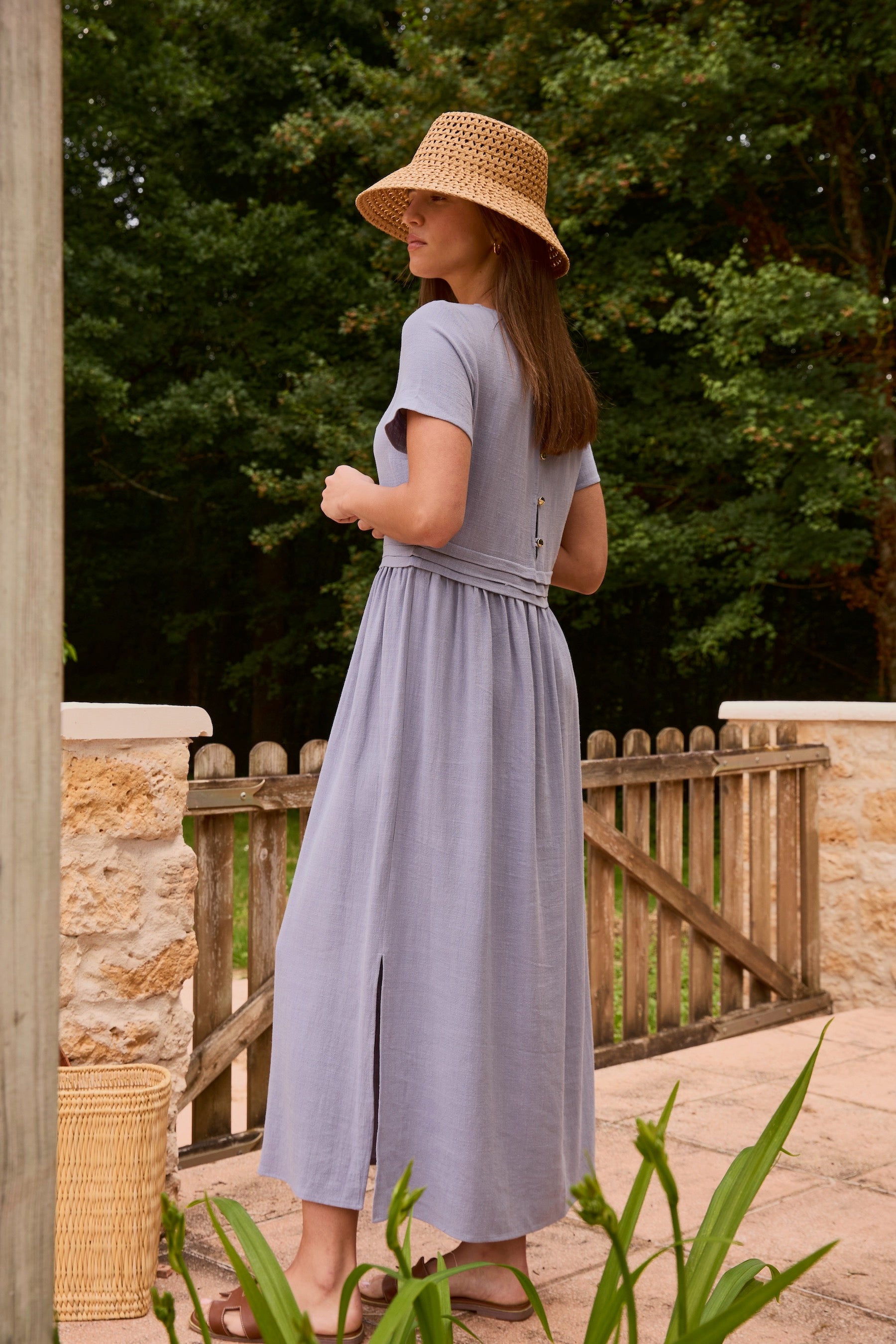 Robe Margot bleu orage