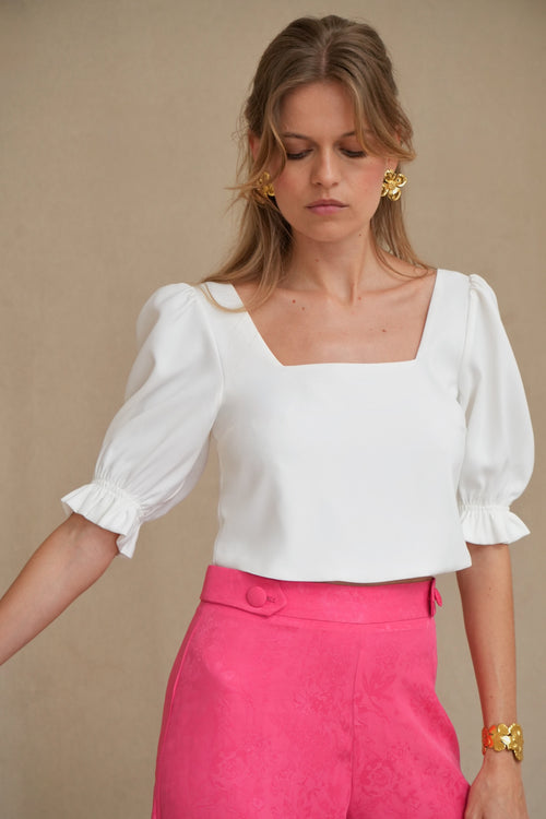 Top Barbara écru