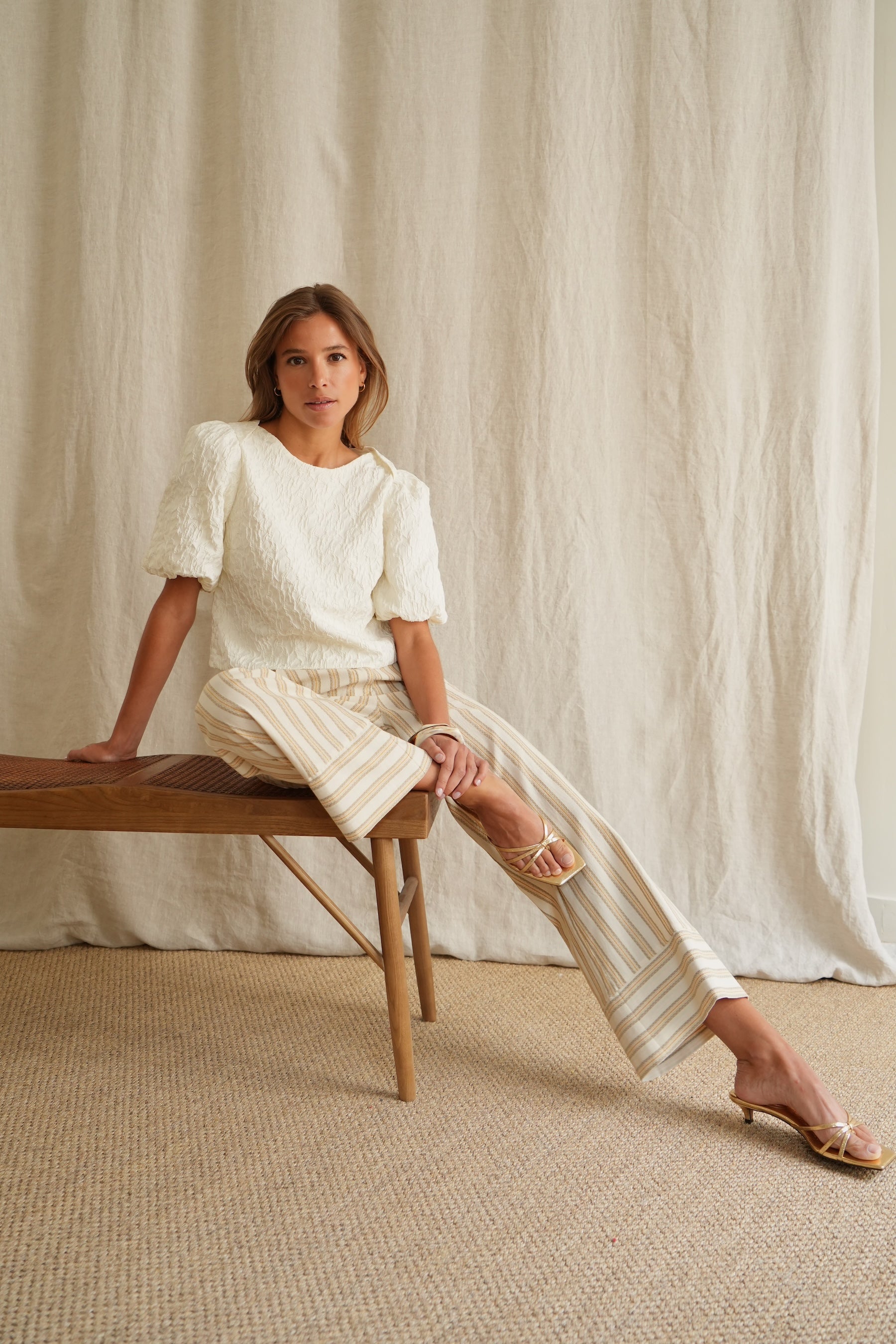 Pantalon Gaby rayé