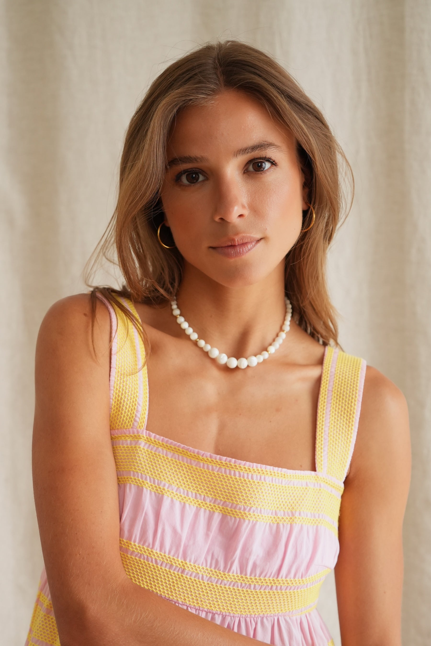 Collier Ambre écru