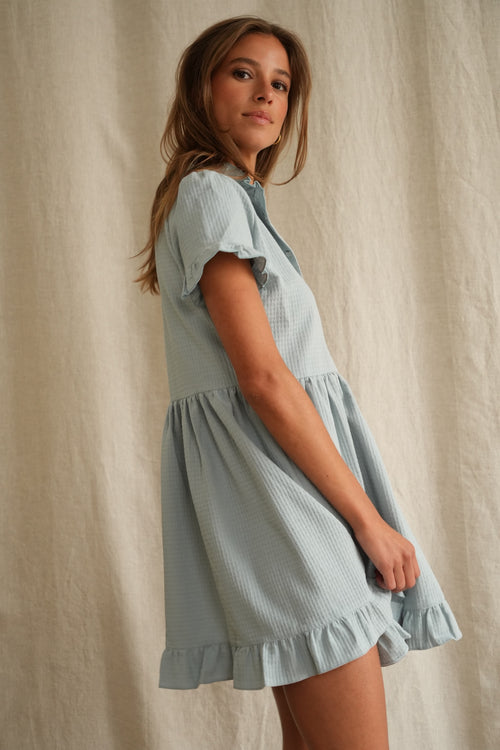 Robe Cassis bleu clair