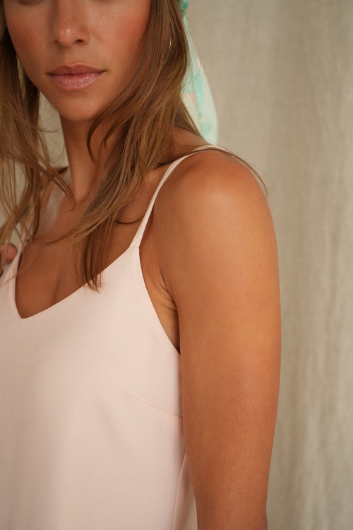 Robe Agatha rose pâle