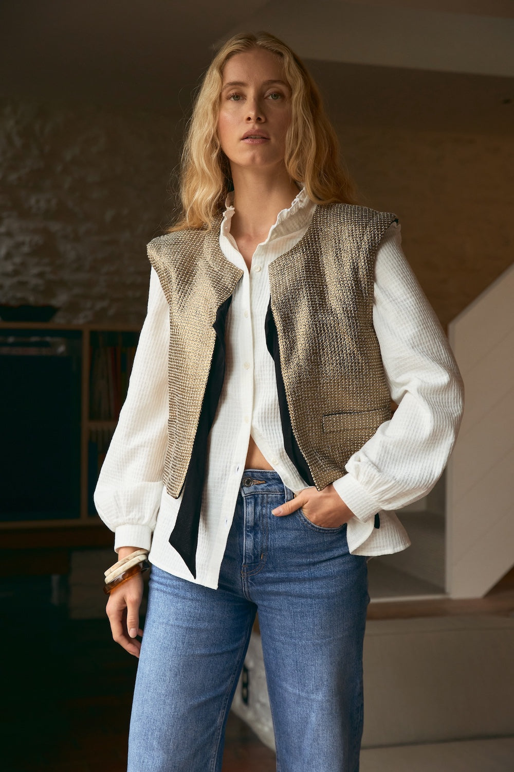 Veste Vali dorée