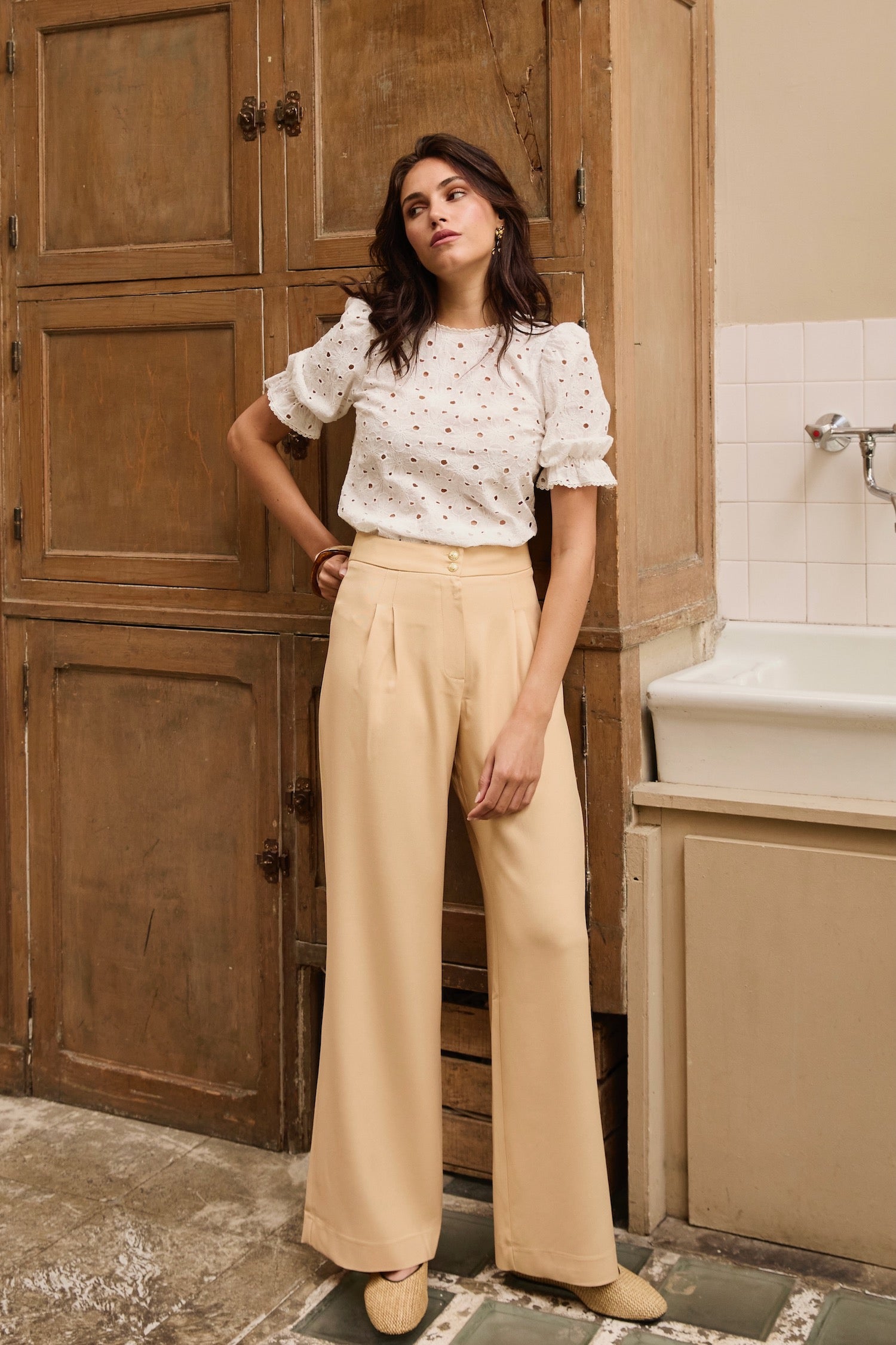 Pantalon Fitz beige